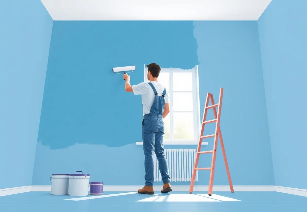 Peintre Martigues 13117 en intervention sur un chantier
