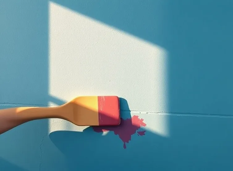 Ponçage et rebouchage des fissures avant mise en peinture